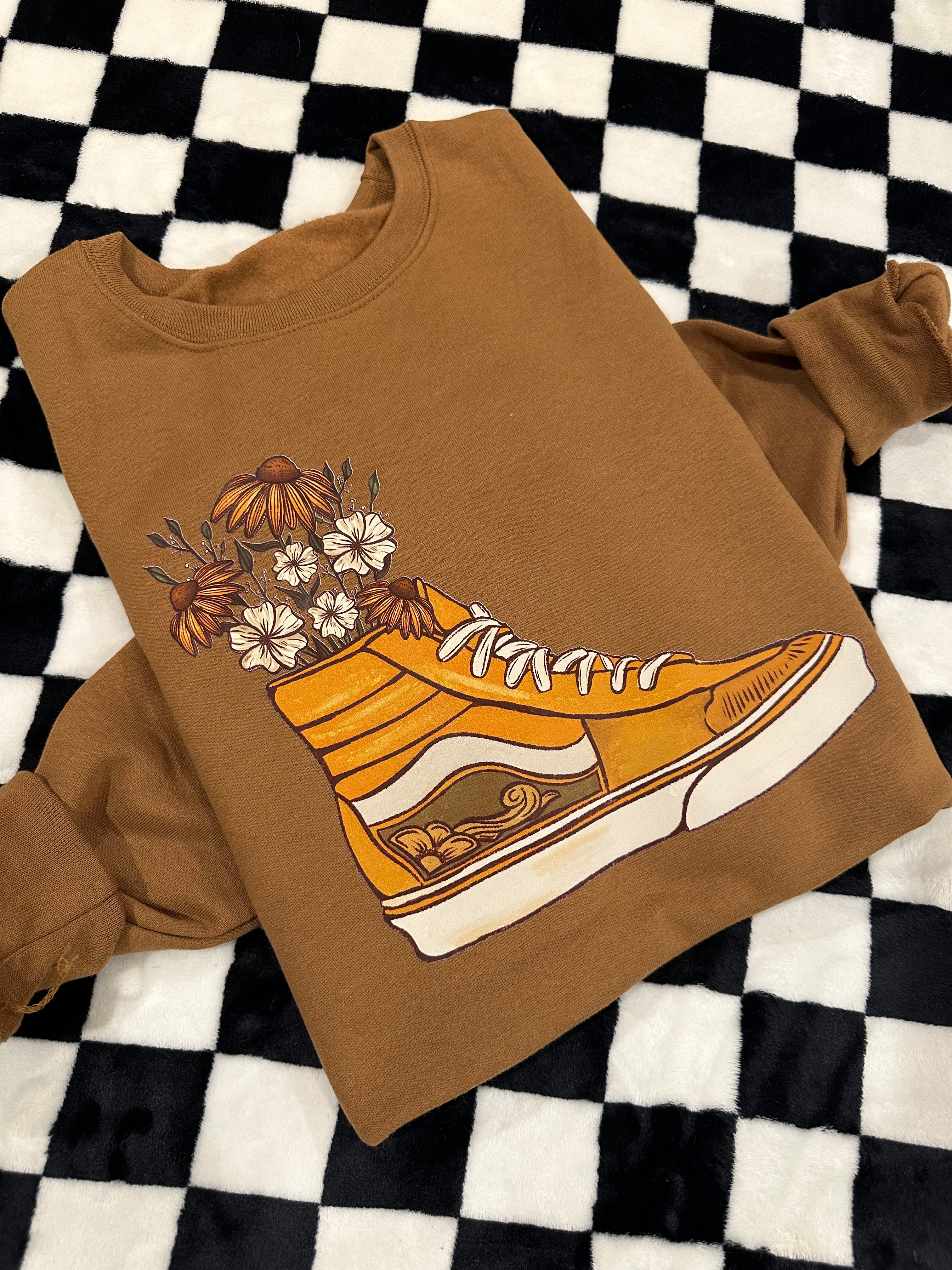 Floral Cowboy Kicks Crewneck - RTS