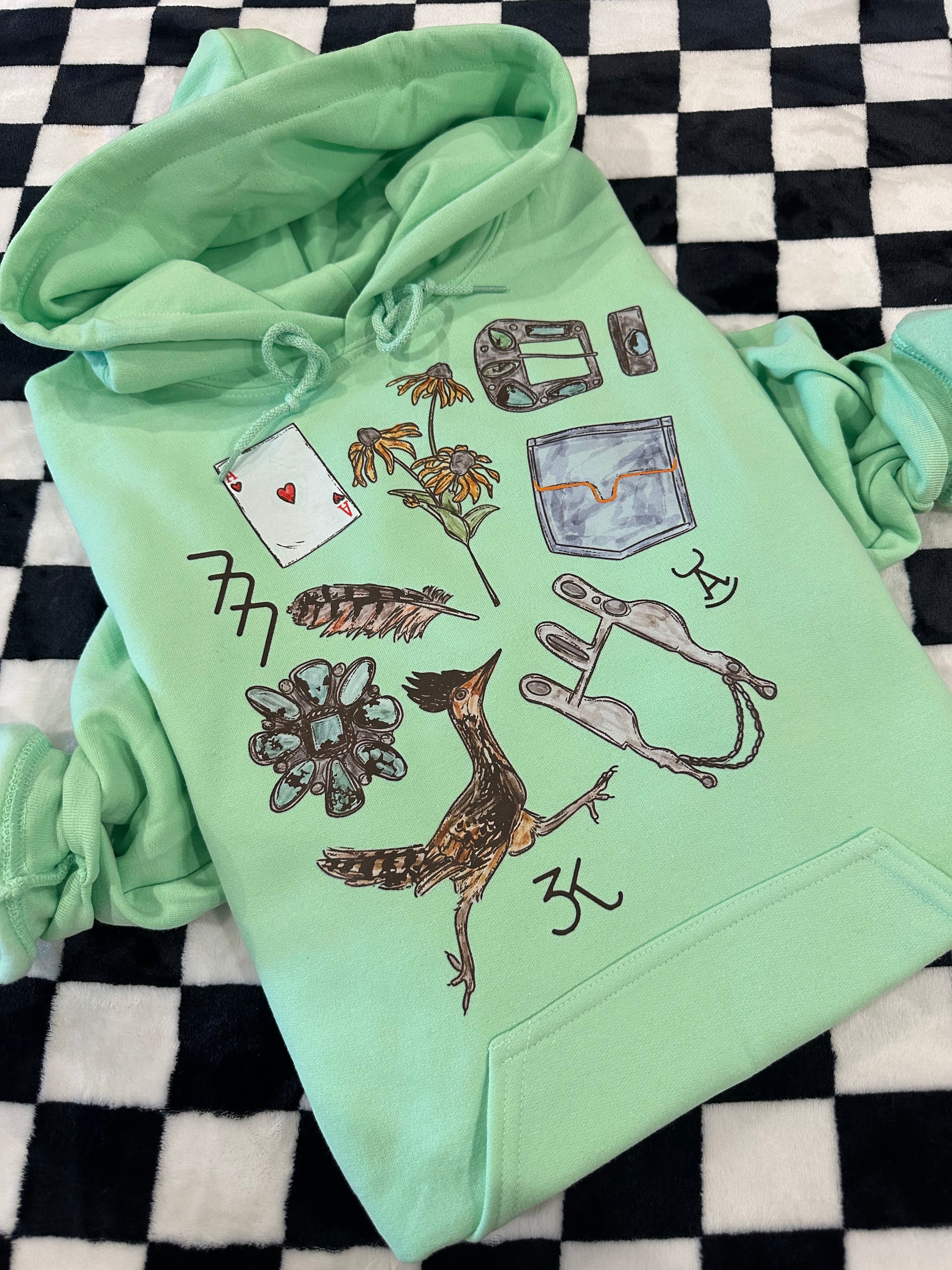 Sale - Roadrunner Hoodie - Mint Green