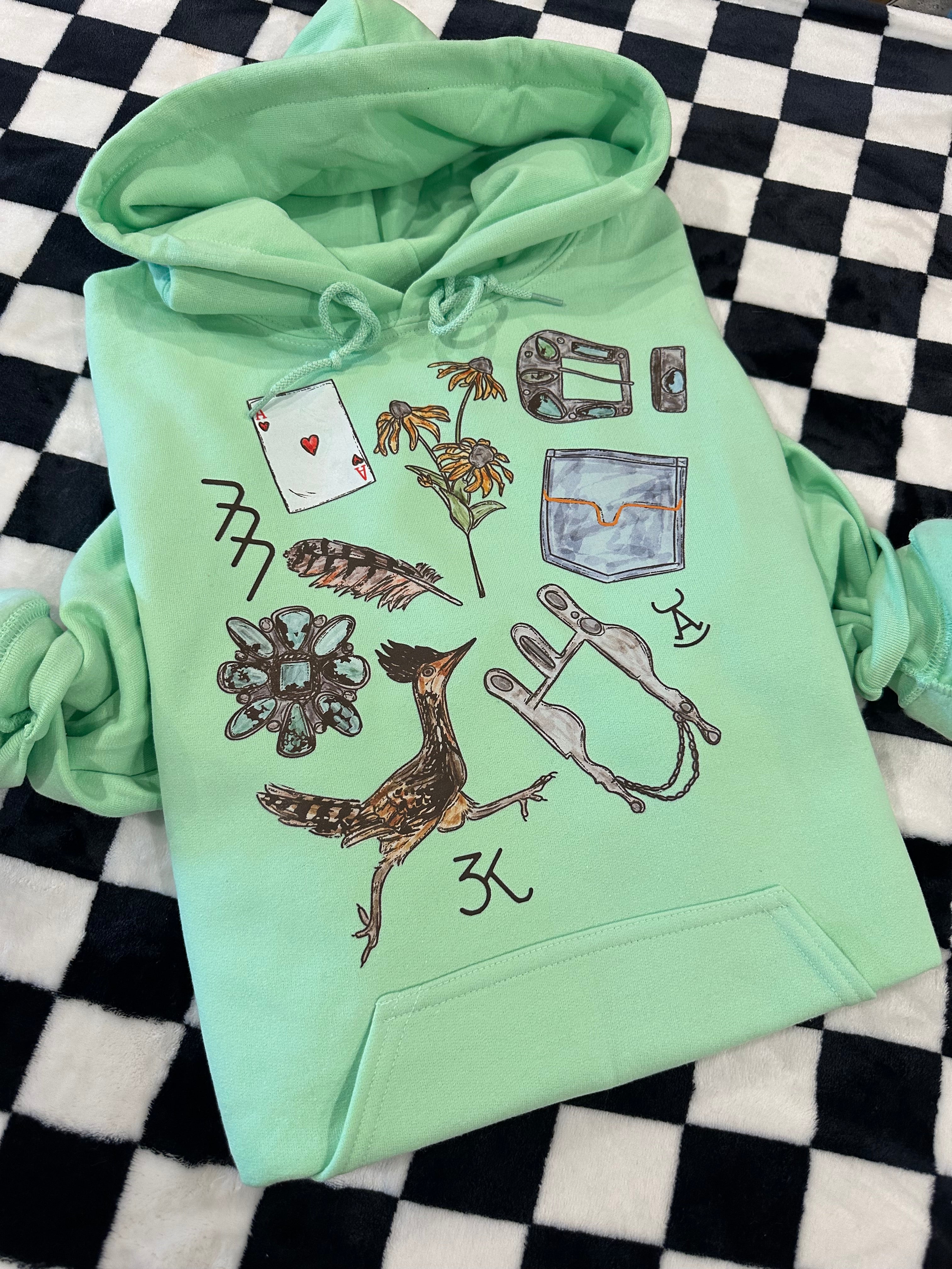 Sale - Roadrunner Hoodie - Mint Green