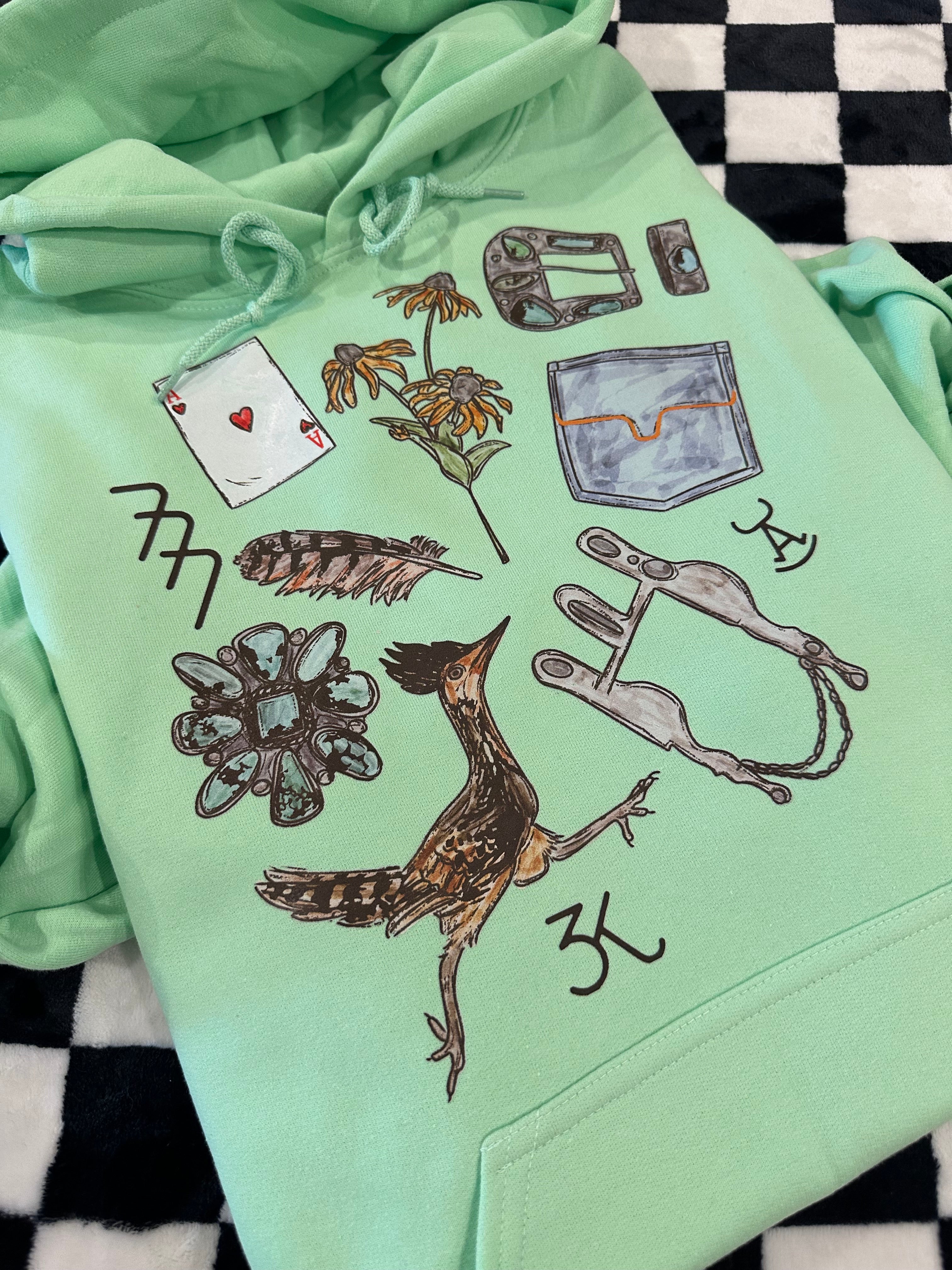 Sale - Roadrunner Hoodie - Mint Green