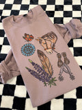 Wyoming Collage - Purple Crewneck RTS