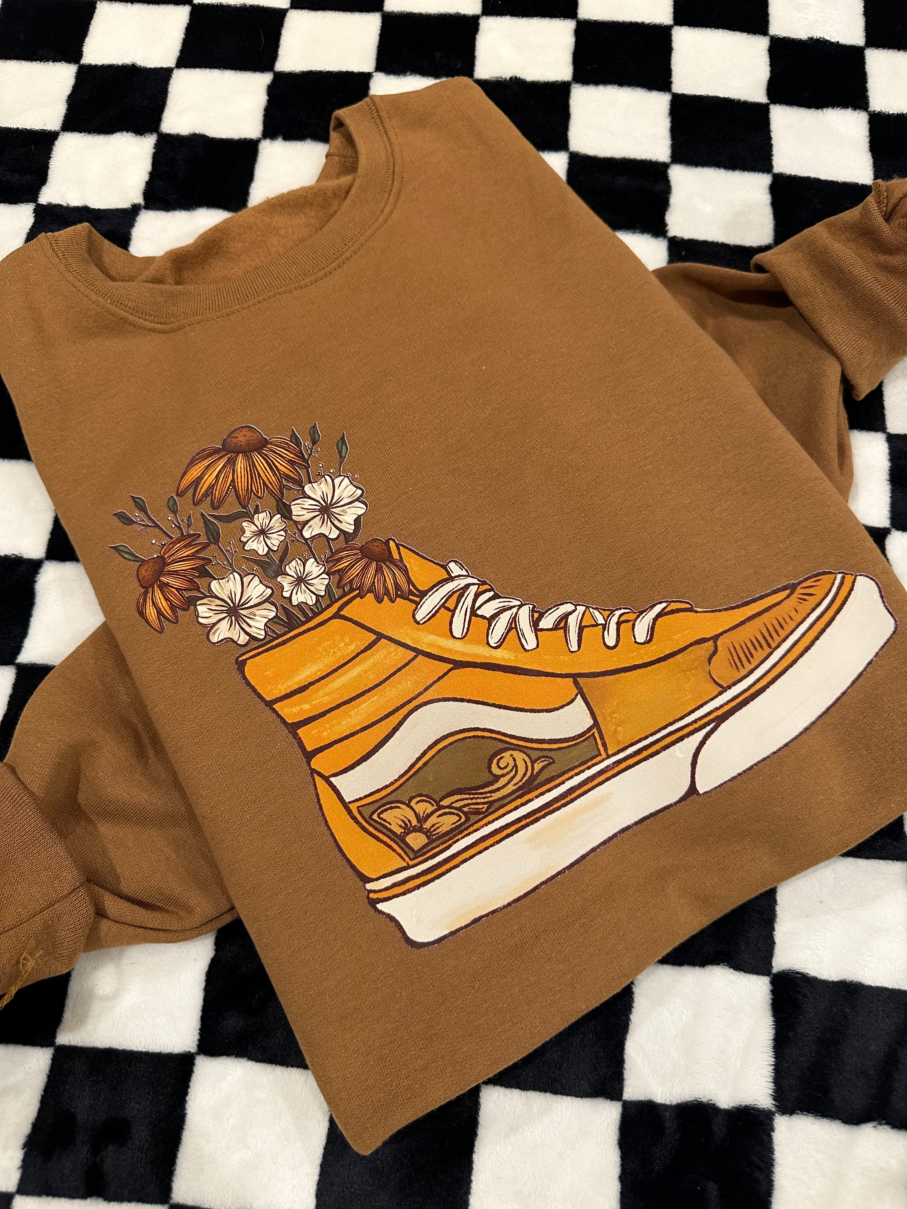 Floral Cowboy Kicks Crewneck - RTS