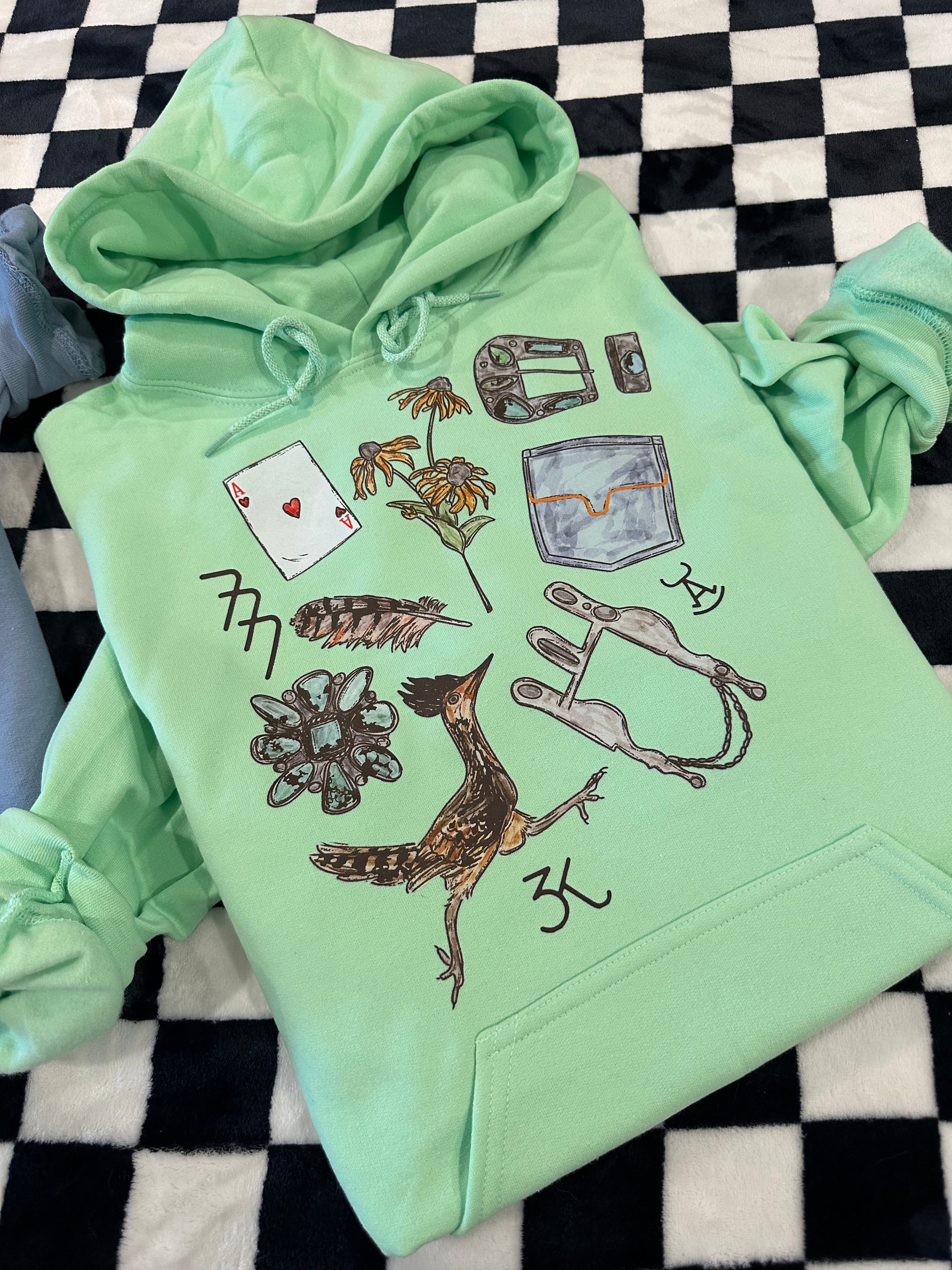 Sale - Roadrunner Hoodie - Mint Green
