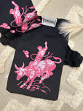 Pink Bull Rider Graphic