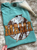 Mama Western Cow-print  - Comfort Colors
