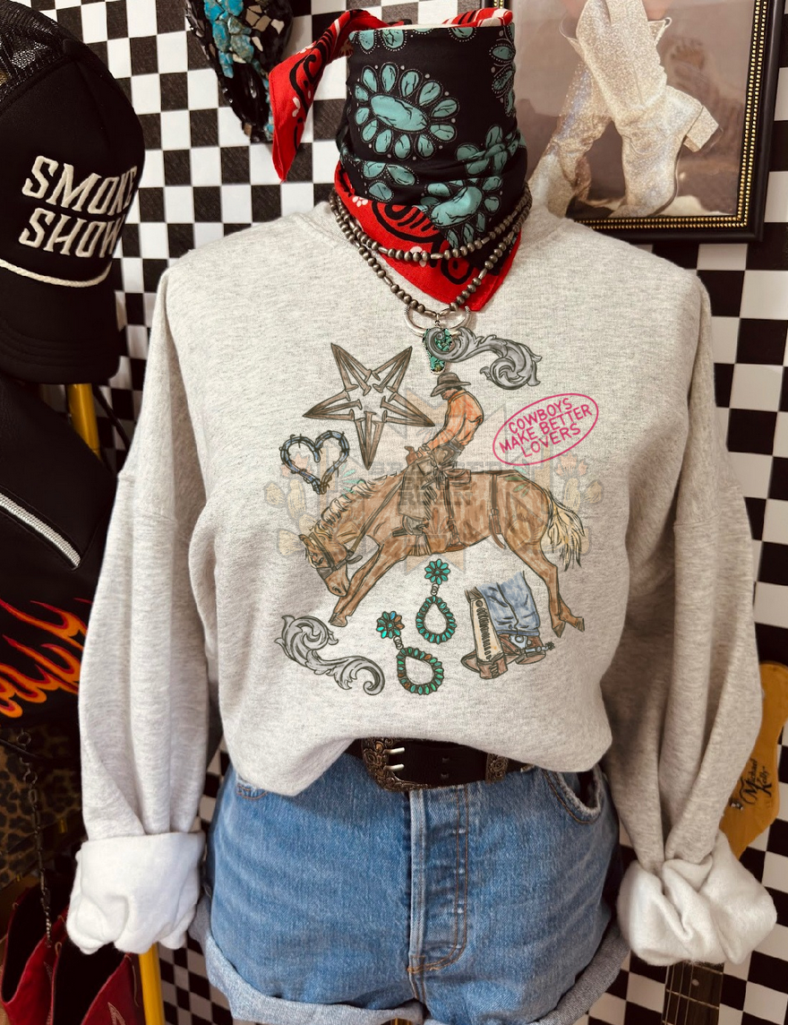 Cowboy Lovers Graphic - Ash