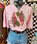 Cowgirl Kicks Graphic - Pink
