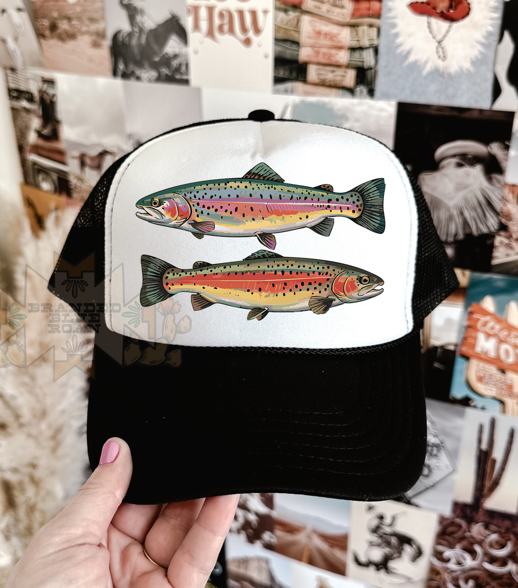 Rainbow Trout Trucker Hat