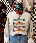 Rainbow Trout Graphic - Ash