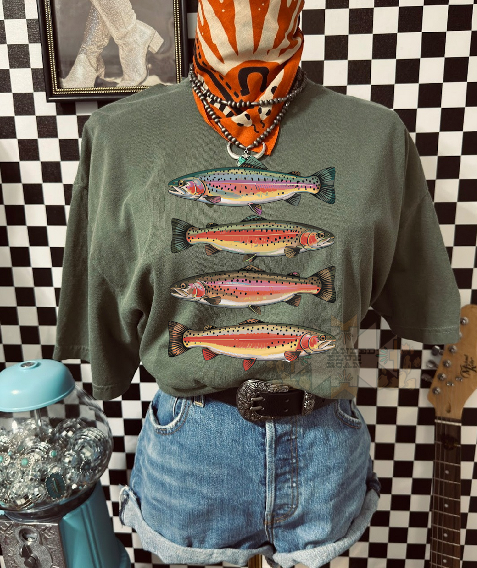 Rainbow Trout Comfort Colors Tee
