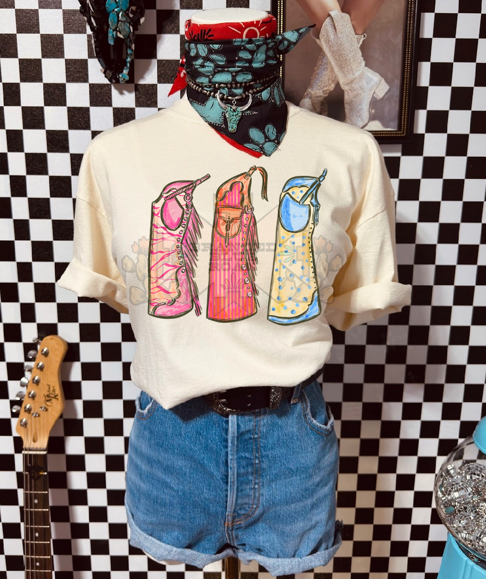 Glow & Go Chaps Comfort Colors Tee