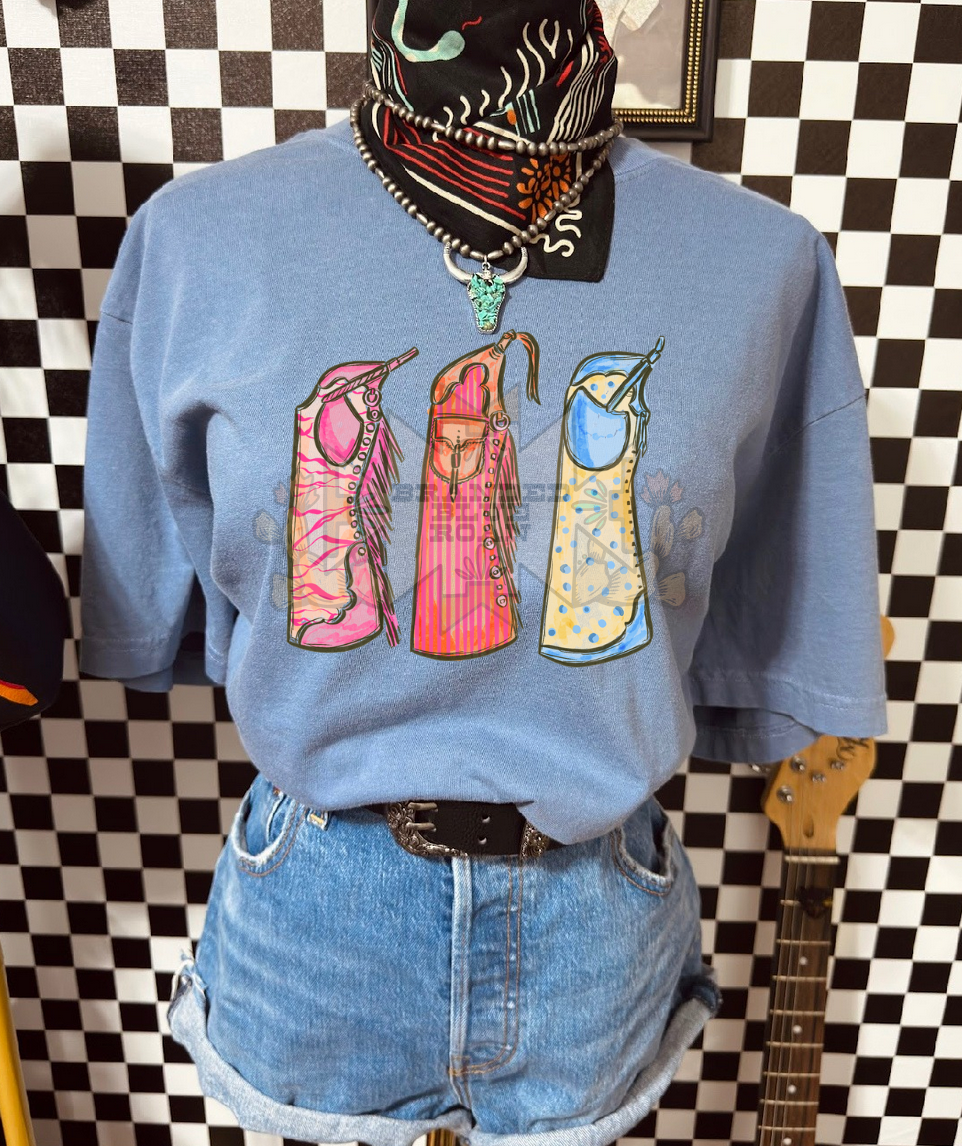 Glow & Go Chaps Comfort Colors Tee