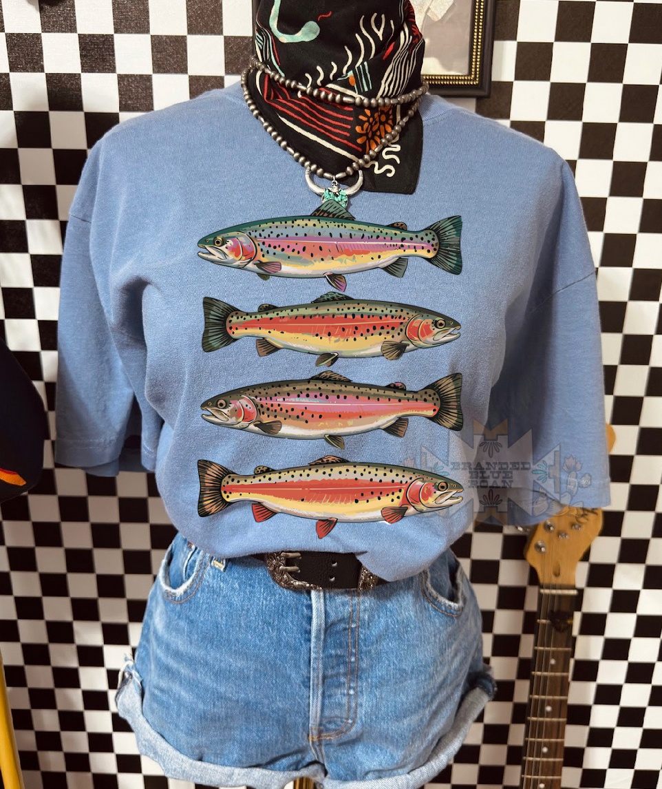 Rainbow Trout Comfort Colors Tee