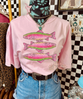 Pink Pebble Trout Graphic - Pink