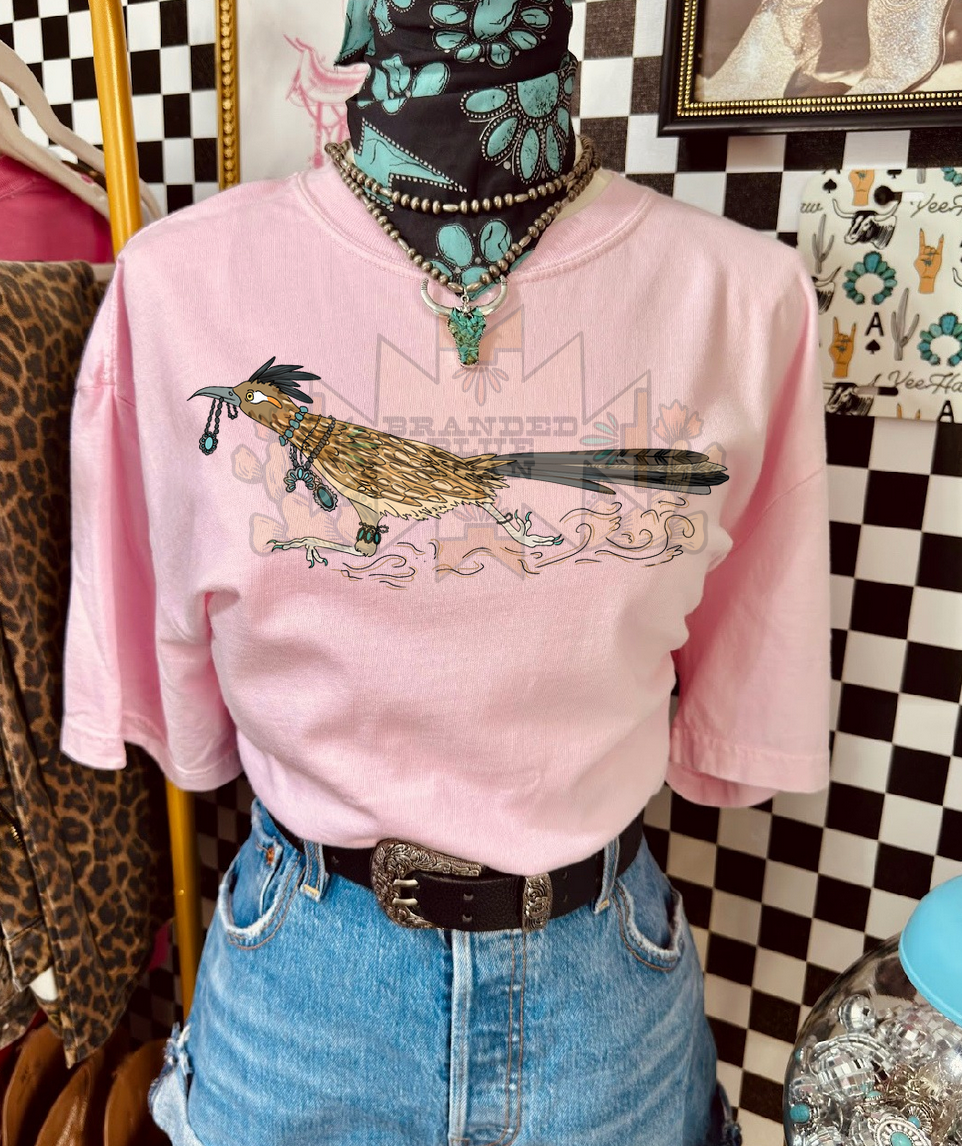 Runaway Roadrunner Graphic - Pink