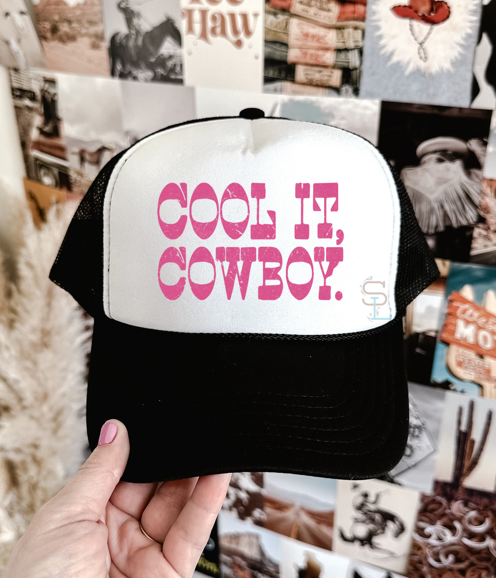 Cool it Cowboy Pink - Trucker Hat