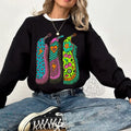 Black - Neon 8 Ball Chaps Crewneck - RTS